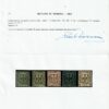 Modena Emissione con punto Serie completa di 5 val. integra MNH ** Certificato Cv 4400