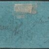 Pontificio 1852 – I Em. 7 bajocchi azzurro coppia orizz. INTERSPAZIO ben marginata Cv 800