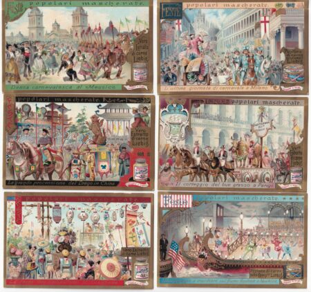 Liebig ITA S 588 – Feste popolari mascherate – 1899 – Ottime condizioni