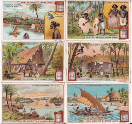 Liebig ITA S 671 – Alle isole Caroline – 1901 – Ottime condizioni