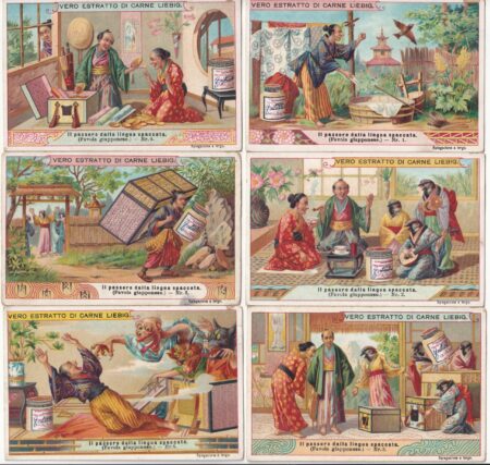 Liebig ITA S 677 – Il passero dalla lingua spaccata – 1901 – discrete condizioni