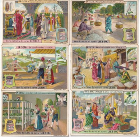 Liebig ITA S 912 – La seta – 1907 – Ottime condizioni
