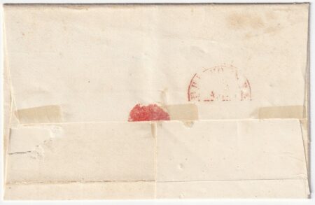 2 gr. III Tav. carminio vivo su covracoperta da Taranto Cerchio azzurro Pt.7 x Napoli n.7e