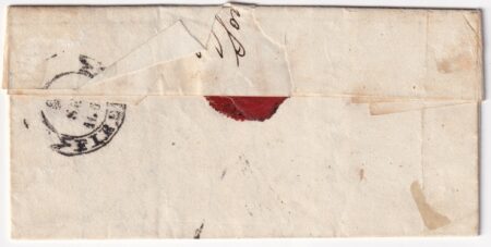 1860 23 Set 10 c. Sass.19 ben marginato su lettera da Lucignano pt.6 x Firenze
