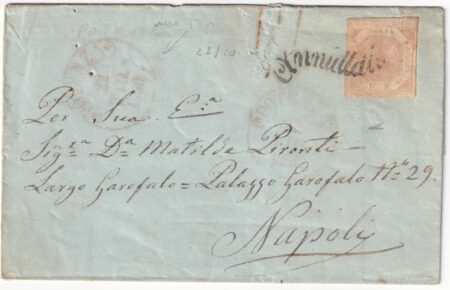 2 gr. I Tav. su sovracoperta da Potenza Svolazzo Pt.6 x Napoli n.5