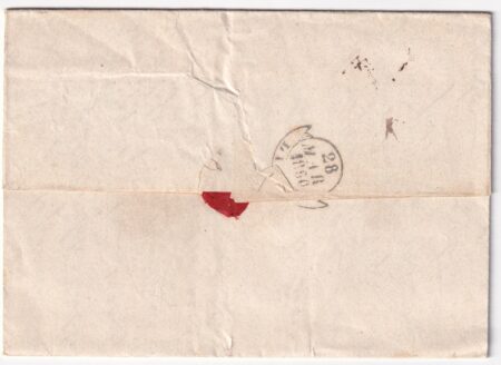 1860 27 Mar 10 c. Sass 19 su fresca lettera Porto S. Stafano a penna P7.7 x Lucca