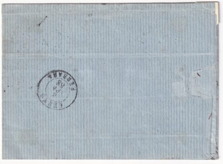 II Em. 20 c. Adf su lettera da Roma x Cento f.AD n.18