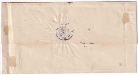 1861 10 Mar 10 c. Sass 19f su fresca sovracoperta da Terranuova Pt.8 x Firenze