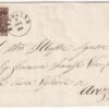 1860 3 Nov 10 c. Sass19e ben marginato su fresca sovracoperta da Rapolano Pt.7 x Arezzo