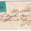 II Em 5 c. coppia su lettera da Carpineto Pt.R1 x Roma f.Chiav molto rara n.16