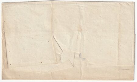 2 gr. I tav. piega su sovracoperta da Palmi Svolazzo Pt.9 x Reggio timbr. Bolaffi n.5c