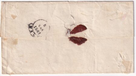 1861 8 Gen 10 c. Sass 19 su sovracoperta da Lari Pt.4 x Pisa