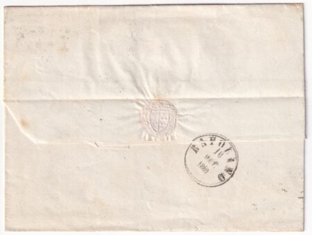 1860 13 Set 10 c. Sass 19 su sovracoperta da Montepulciano Pt.4 x Rapolano