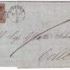 1860 5 Dic 10 c. Sass 10 su letera da Firenze x Colle
