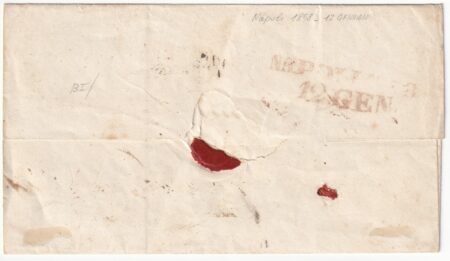 1 gr. con DOPPIA STAMPA parziale superiore + 2 gr.su sovraoperta primi giorni d’uso f.AD,ED,Sav,Oliva rarissima n.5b+3a
