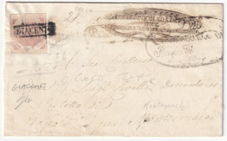 2 gr. I Tav. in frode postale su sovracoperta da Paola Pt.5 x Montesarchio Giacente Pt.9 f. Ray rara n.5