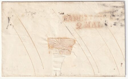 2 gr. I Tav. in frode postale su sovracoperta da Paola Pt.5 x Montesarchio Giacente Pt.9 f. Ray rara n.5