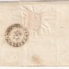 1855 28 Mar 2 cr. Sass 5d su sovracoperta da Piombino Pt.5 x Pietrasanta f.Chiav