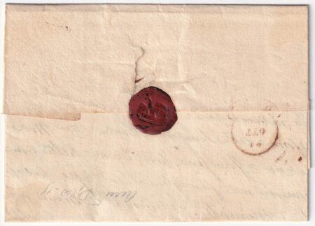1856 20 Ott 2 cr. Sass 5e su fresca lettera da Piombino Pt.5 x Pisa