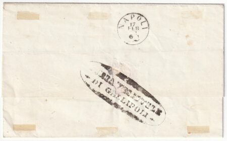 2 gr. ampi margini su fresca sovracoperta da Gallipoli Pt.2 x Napoli f.Chiavlusso n.20