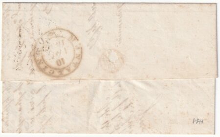 1856 8 Nov 2 cr. Sass 5e su lettera da Arcidosso x Montalcino f.ED