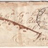 1857 9 Ago 2 cr Sass 5f su lettera da Bagni d’Acqui Pt.8 x Firenze f.Em.D Cv 2600