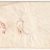 1857 10 Feb 2 cr. Grande Macchia Sass 5f su bustina da Rocca S.Casciano Pt.5 x Firenze 4900
