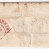 1857 9 Ago 2 cr Sass 5f su lettera da Bagni d’Acqui Pt.8 x Firenze f.Em.D Cv 2600