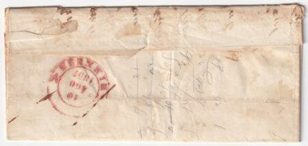 1857 9 Ago 2 cr Sass 5f su lettera da Bagni d’Acqui Pt.8 x Firenze f.Em.D Cv 2600