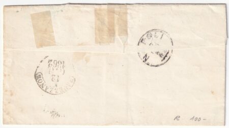 2 gr. Tavola 100 ritocchi annullato a penna senza nominativo x Avezzano f.AD molto rara n.20b