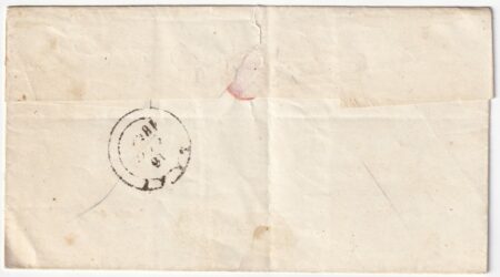 1854 15 Lug 2 cr Sass 5 su sovracoperta da S.Miniato Pt.5 x Bagno d’Acqui f.Chiav