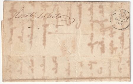 I Em. 2 b. con vistosa Pli d’Accordeon su lettera da Ronciglione x Roma f.Chiav n.3Ab