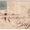 I Em. 1 b. + 5 b.con Pli d’Accordeon su lettera da Roma x Bologna f.Chiav n.2+6