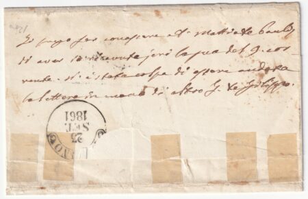 2 gr. ardesia grandi margini su sovracoperta da Napoli x Bovino f.Chiav n.20c