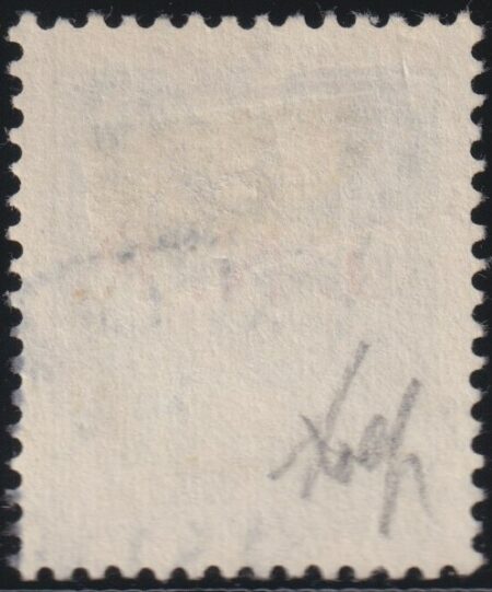 Repubblica Sociale 1944 25 c. verde varietà sovrastampa rosso lillaceo NQ Usato Certificato e firmato Wolf