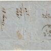 1859 18 Ott 20 c. Sass 15 grandi margini su lettera da Reggio x Parma f. Chiav, Sor, Bol Cv 2250
