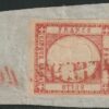 Prov. Napoletane 5 gr. Sass 21 usato annullo “Da Sicilia” di Genova Pt.12 Cv 1475