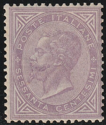 DLR 60 c. lilla chiaro Tir. Londra Sass L21 MNH** f.ED