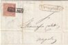 1858/60 – Cirignola Annulli Verde cerchio-Ann. Pt.7 + ovale-Ann. Pt.6 su 2 missive x Napoli pluriperiziate – Sassone n.5