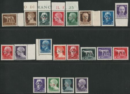 GNR Serie Competa Sass 470/I+471/489 MNH** f. ED Cv 6000