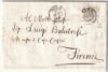 1854 28 Gen 8 b. grigio oleoso isolato Sass 9a su sovr. da Roma x Firenze Cv 1125