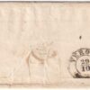 1854 28 Gen 8 b. grigio oleoso isolato Sass 9a su sovr. da Roma x Firenze Cv 1125