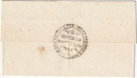 1861 19 Feb 8 b. isolato Sass 9 su sovr. da Roma x Capodimonte f.AD