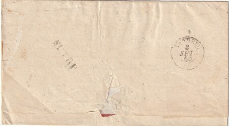 I Em. 1 b. II Comp. verde scuro striscia di 4 su lettera da Sutri Pt.3 x Viterbo rara periziata – Sassone n.2B