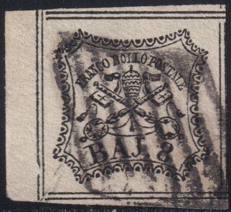 I Em. 8 b. bianco ampio Bdf e 8 Filetti – Sassone n. 9 Otto Filetti