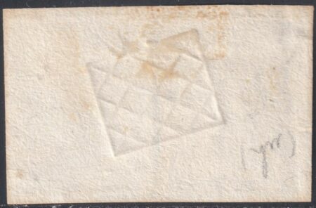 I^ Em. bicolore 5 + 10 c. Sass 1b+2 su frammentino Cv 925