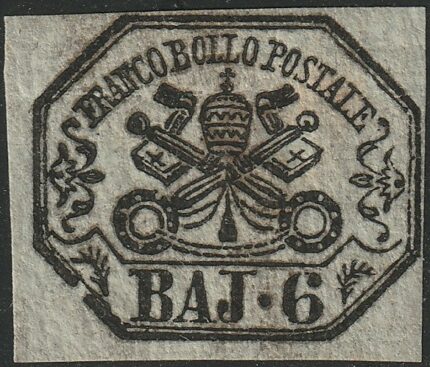 I^ Em. 6 b. grigio verdastro Sass 7 MH* Cv 2500