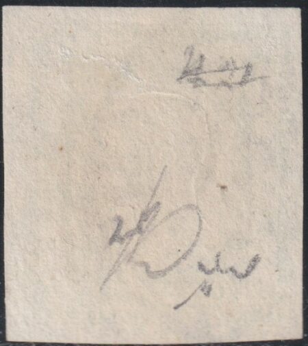 1/2 t. verde grandi margini usato lusso periziato – Sassone n.17