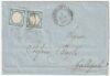 2 gr. + 2 gr. tinte diverse Doppia Effige ampi margini su sovr. da Napoli x Gallipoli rara pluriperi – Sassone n.20 Dopp