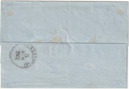 2 gr. + 2 gr. tinte diverse Doppia Effige ampi margini su sovr. da Napoli x Gallipoli rara pluriperi – Sassone n.20 Dopp